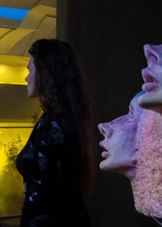 Marguerite Humeau, Surface Horizons clairvoyant, 2021.