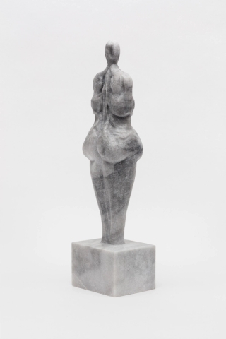 Marguerite Humeau, Black Spirit, A female human of an unknown age has ingested a Tasmanian devil's brain, 2018.