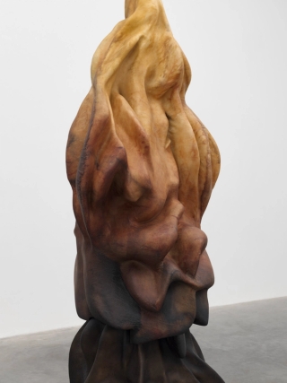 Marguerite Humeau, Softament (The Guardian of Mineral Memory): the accumulation of tiny, repeated acts of faith that eventually create monuments. Change that comes from persistence, that is not grand, but is geological, slow, patient, almost invisible. Like minerals accumulating, one molecule at a time. The power that comes from the consistency of natural forces in action. Monuments built from yielding rather than force, structures we build by flowing rather than pushing, proving that water’s weakness is its greatest strength., 2025.