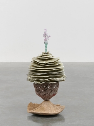 Marguerite Humeau, The Guardian of Termitomyces ('A'), 2023.