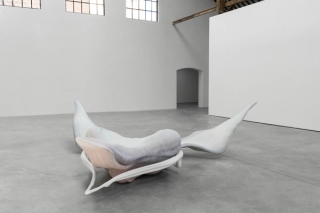 Marguerite Humeau, The Dead, A drifting, dying marine mammal, 2019.