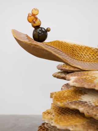 Marguerite Humeau, The Holder of Wasp Venom, 2023.