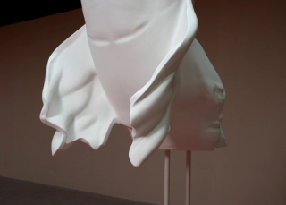 Marguerite Humeau, Jean, An elephant watching the scene with a sense of wonder, 2016.