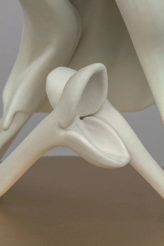 Marguerite Humeau, Rubatosis, The unsettling awareness of your own heartbeat, a muscular beat tapping in complete darkness, 2022.