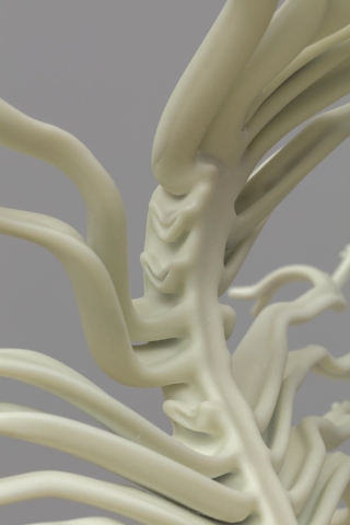 Marguerite Humeau, Dilata (II) The frustration to be stuck into one body, Dilata grows all the lives that you could have had. Inspired by the plant Mimosa Hostilis that triggers hallucinations and schizophrenia., 2022.