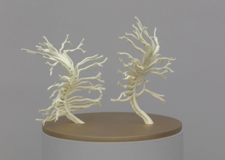 Marguerite Humeau, Dilata (II) The frustration to be stuck into one body, Dilata grows all the lives that you could have had. Inspired by the plant Mimosa Hostilis that triggers hallucinations and schizophrenia., 2022.