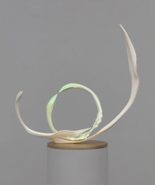 Marguerite Humeau, Yuyi, The desire to feel intensely again, the wish you could see things with a fresh eye. Inspired by the plant Fumaria, that bears the signature of blood vessels and supports blood activation., 2022.