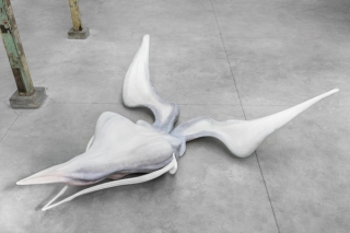 Marguerite Humeau, The Dead, A drifting, dying marine mammal, 2019.