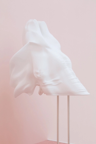 Marguerite Humeau, Jean, An elephant watching the scene with a sense of wonder, 2016.