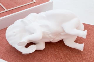 Marguerite Humeau, Bastien, A foetus is getting born, 2016.