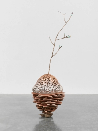 Marguerite Humeau, The Guardian of Termitomyces ('B'), 2023.