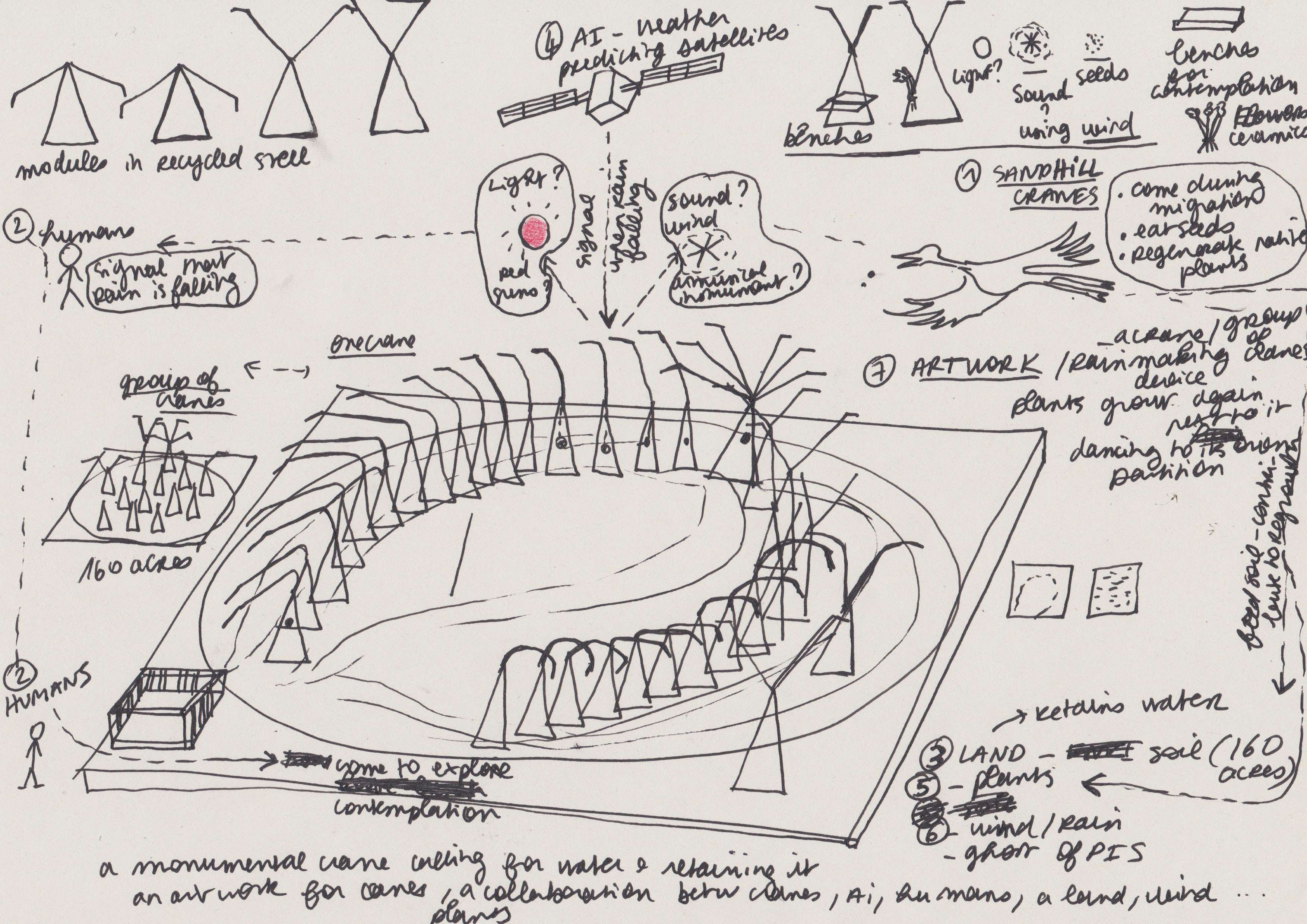 Preparatory sketch for Orisons