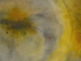 Marguerite Humeau, a circular piece of land as an access to the nets of spacetime IV (sandstorm), 2024.