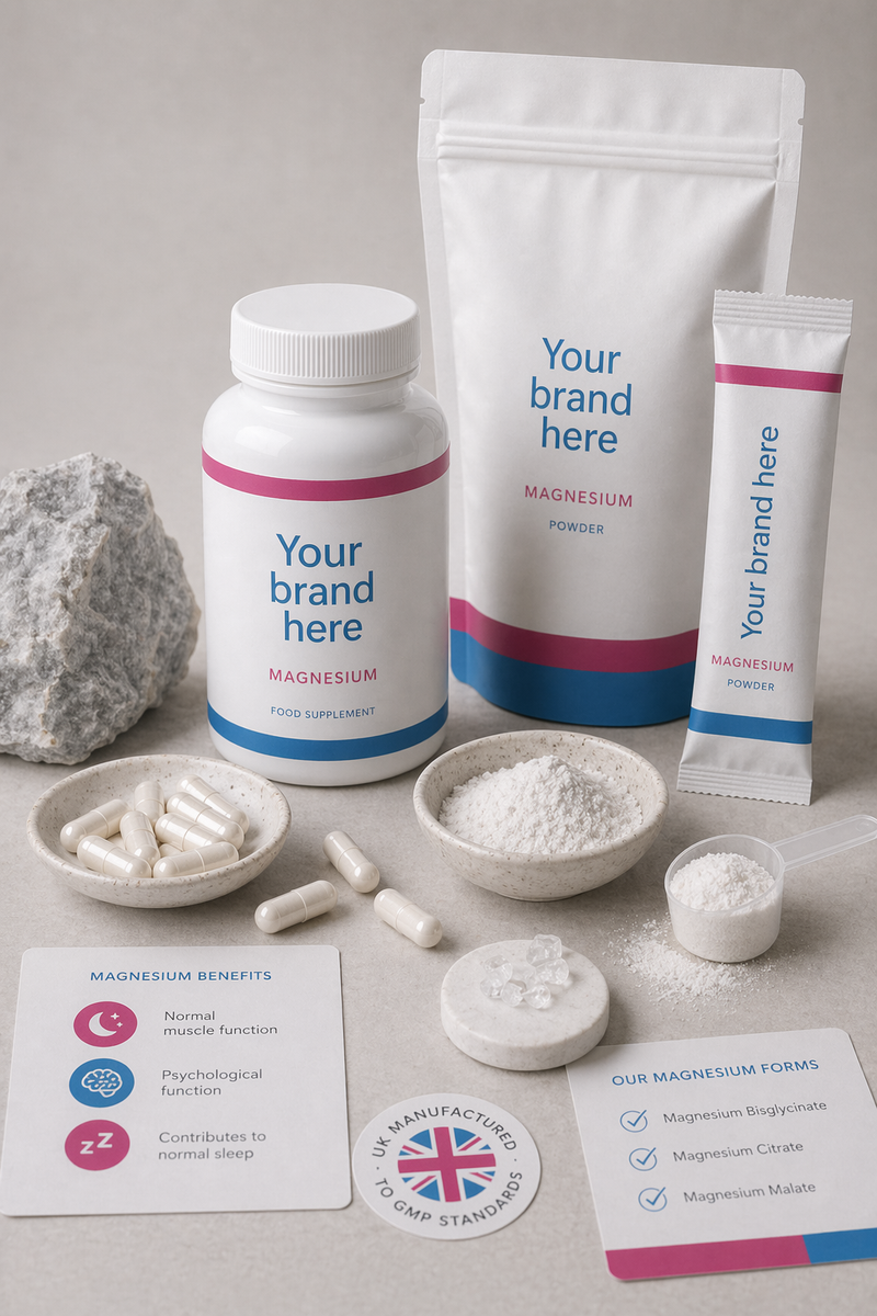 Magnesium supplement manufacturing