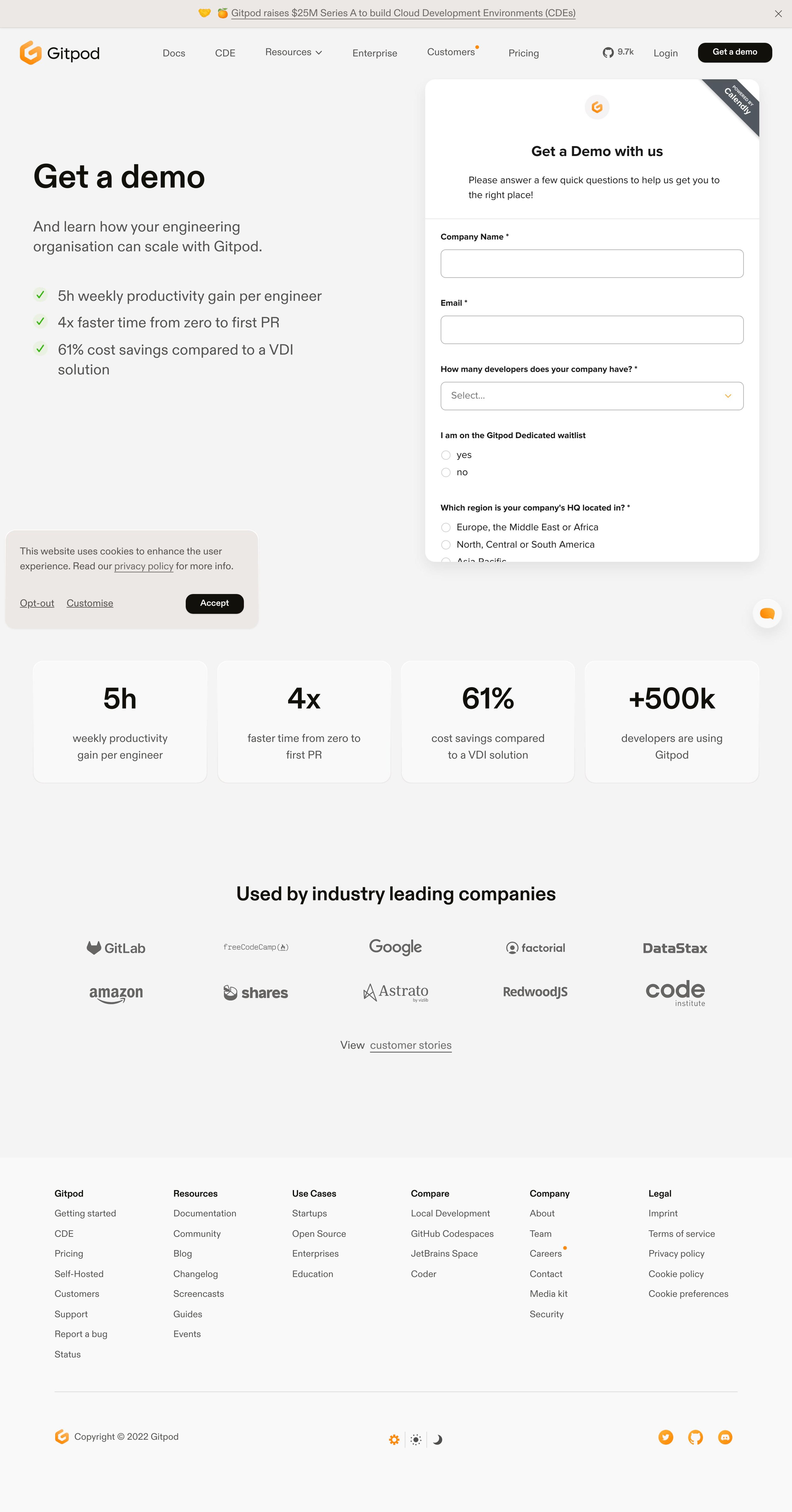 Gitpod - Web Design Inspiration — Web3Inspiration