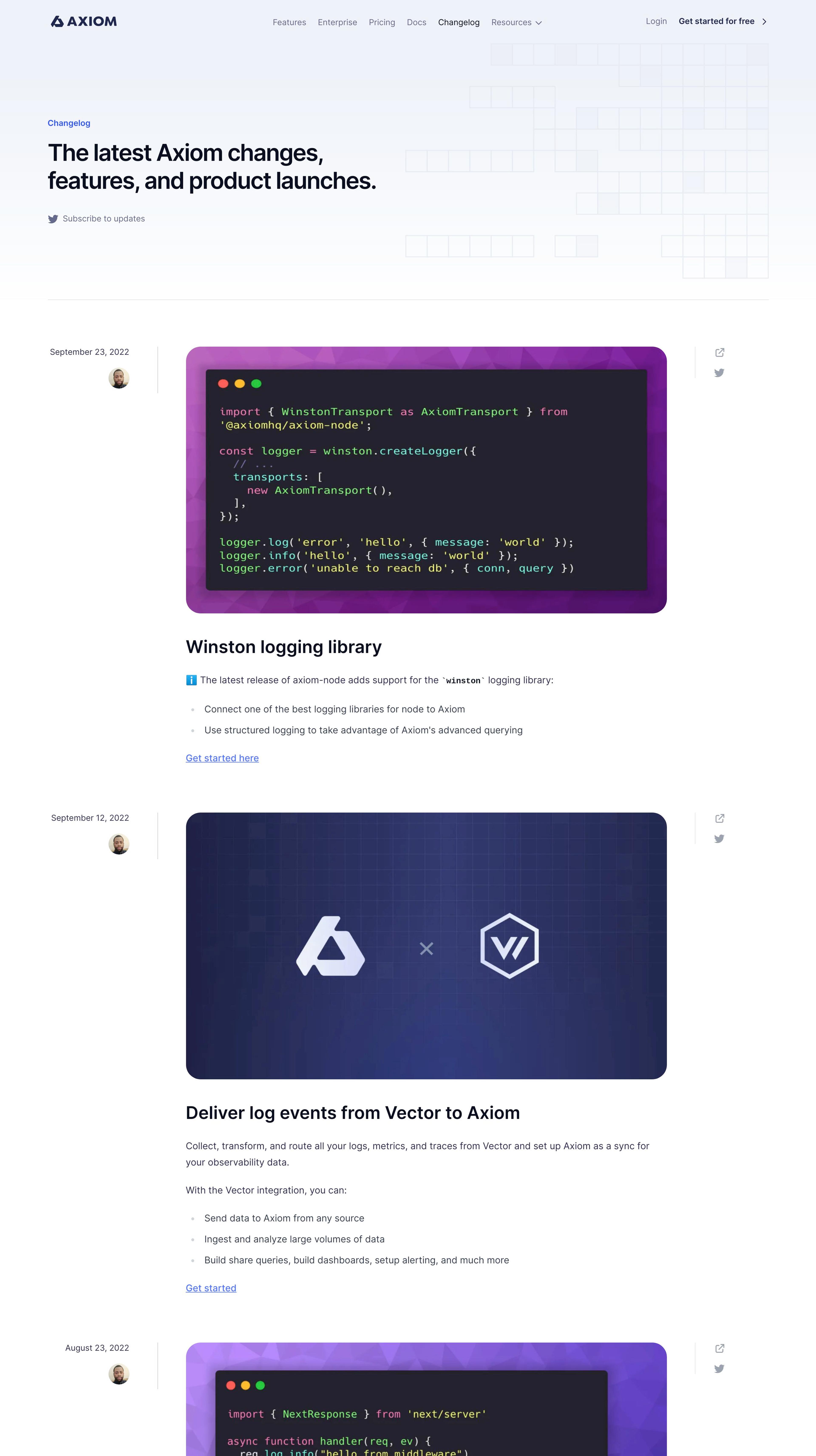 5 Best Changelog Pages for Inspiration in 2026 - Web Design Inspiration ...