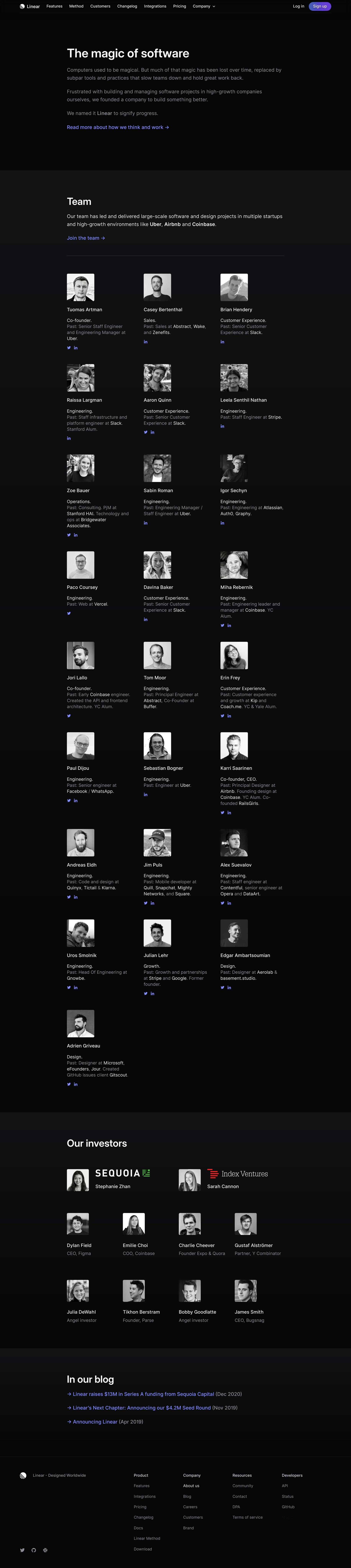 Linear App - Web Design Inspiration — Web3Inspiration