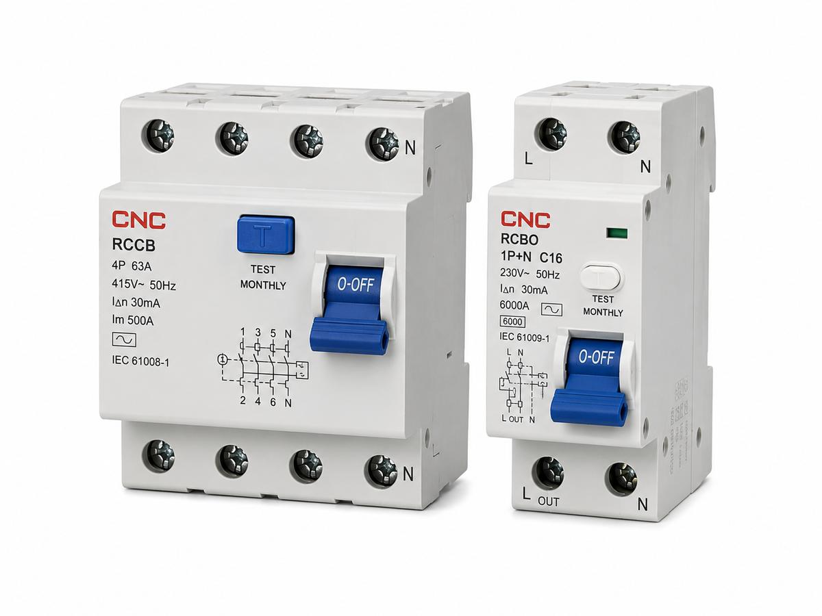 Residual Current Circuit Breakers (RCCB / RCBO)
