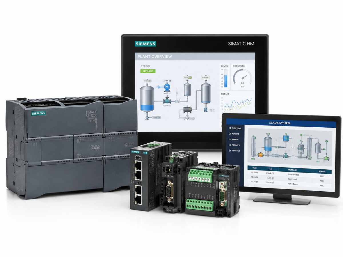 PLC, HMI & SCADA Automation Systems