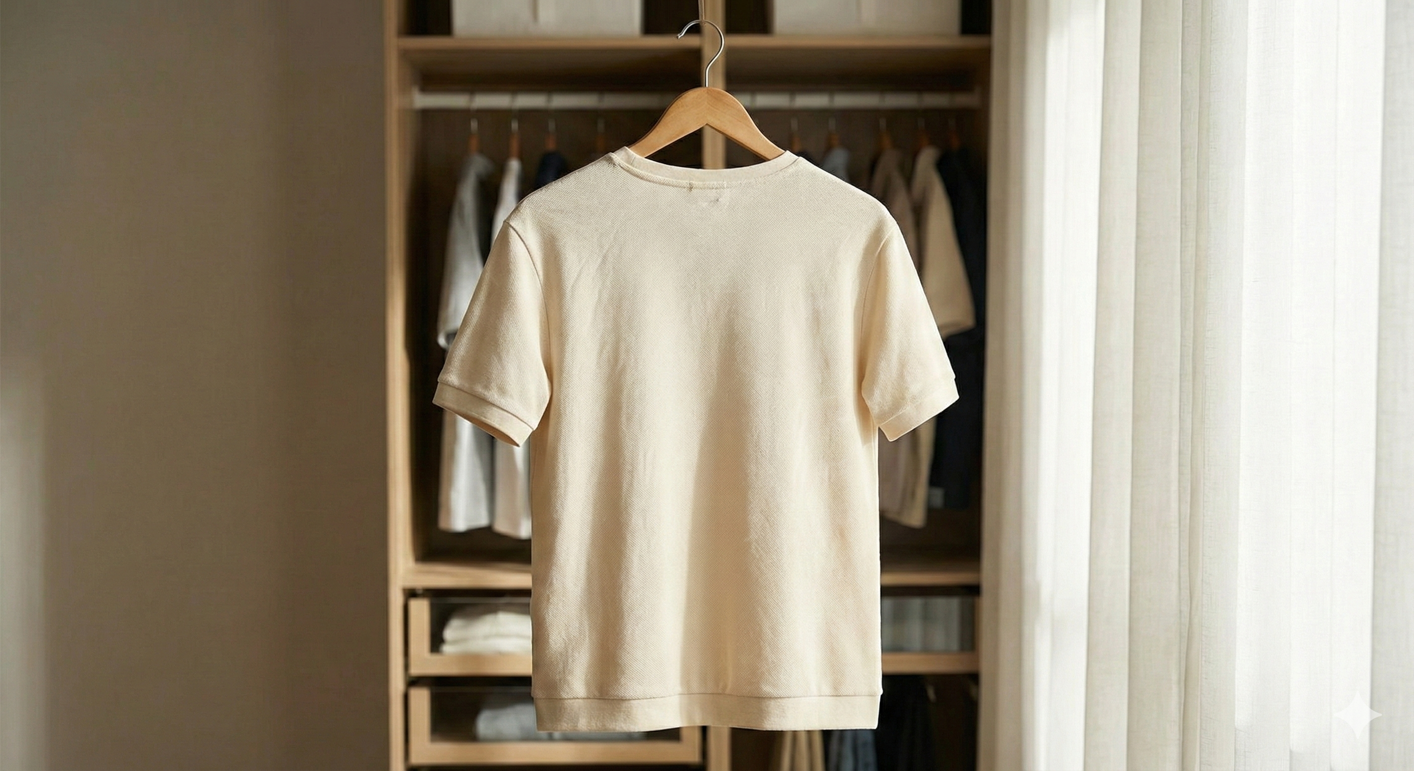 CREAM PIQUE KNIT