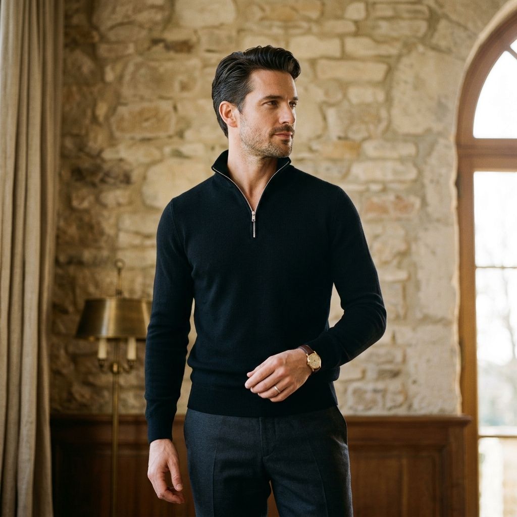 The Noir Quarter-Zip