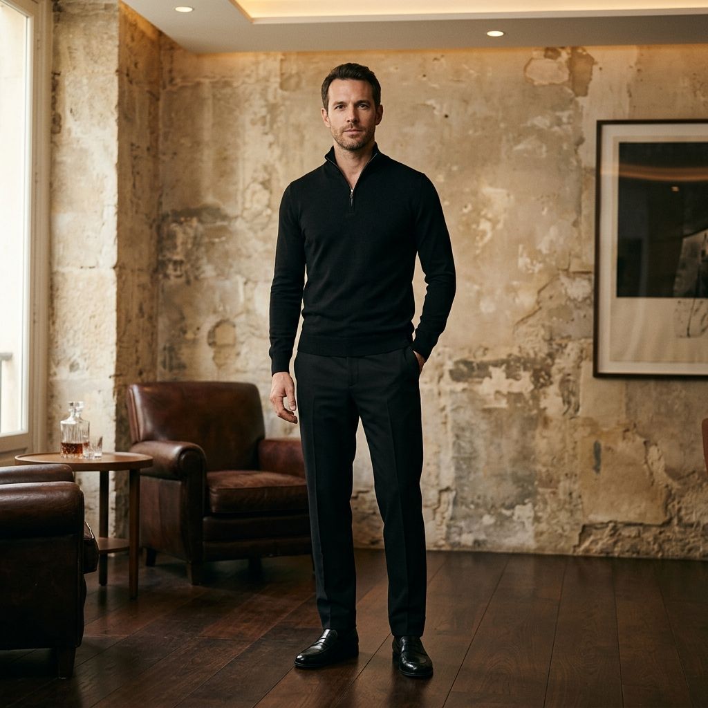 The Noir Quarter-Zip