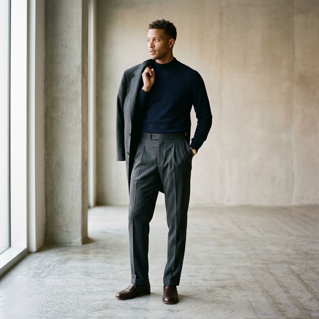 The Pleated Wool Trouser