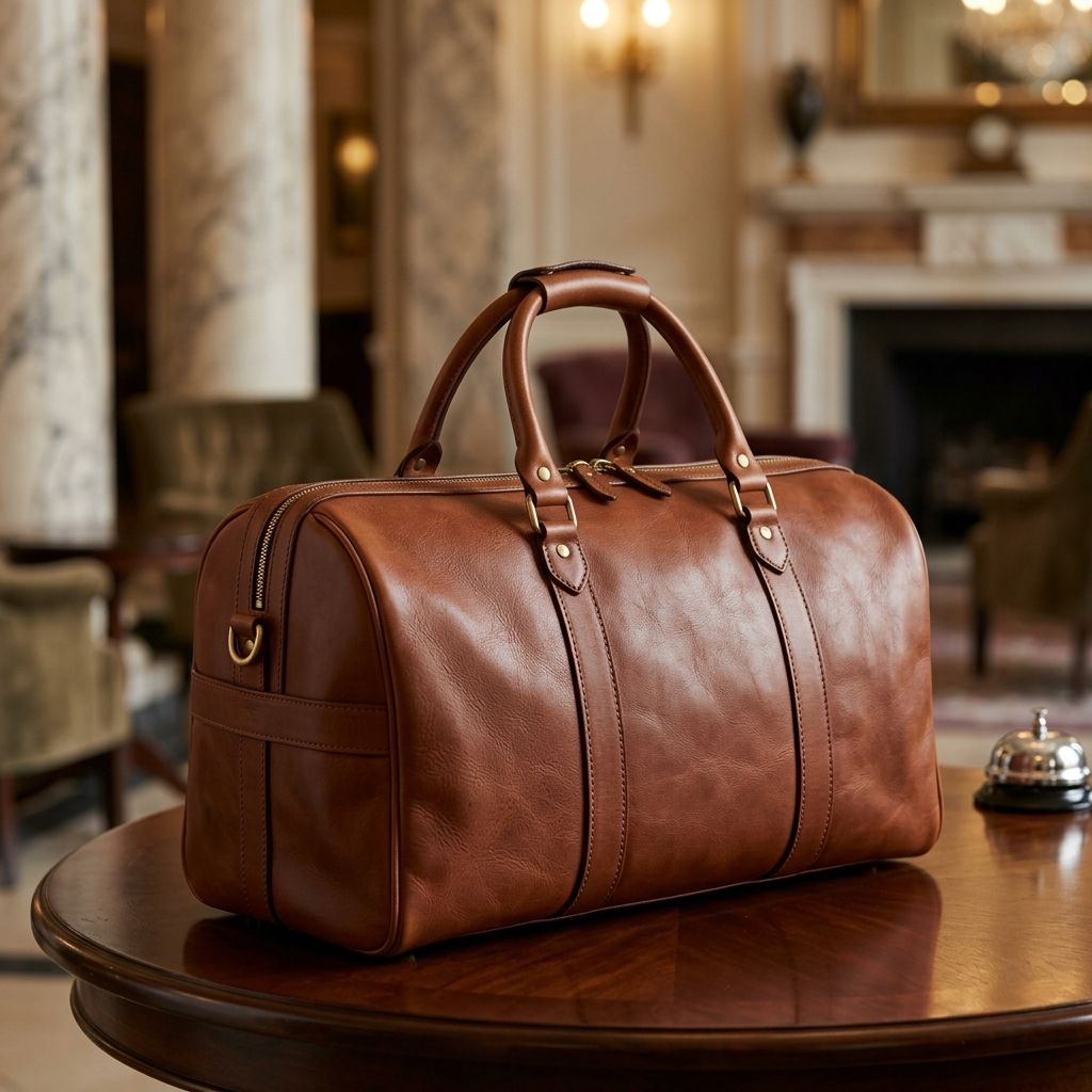 The Voyager Leather Duffel