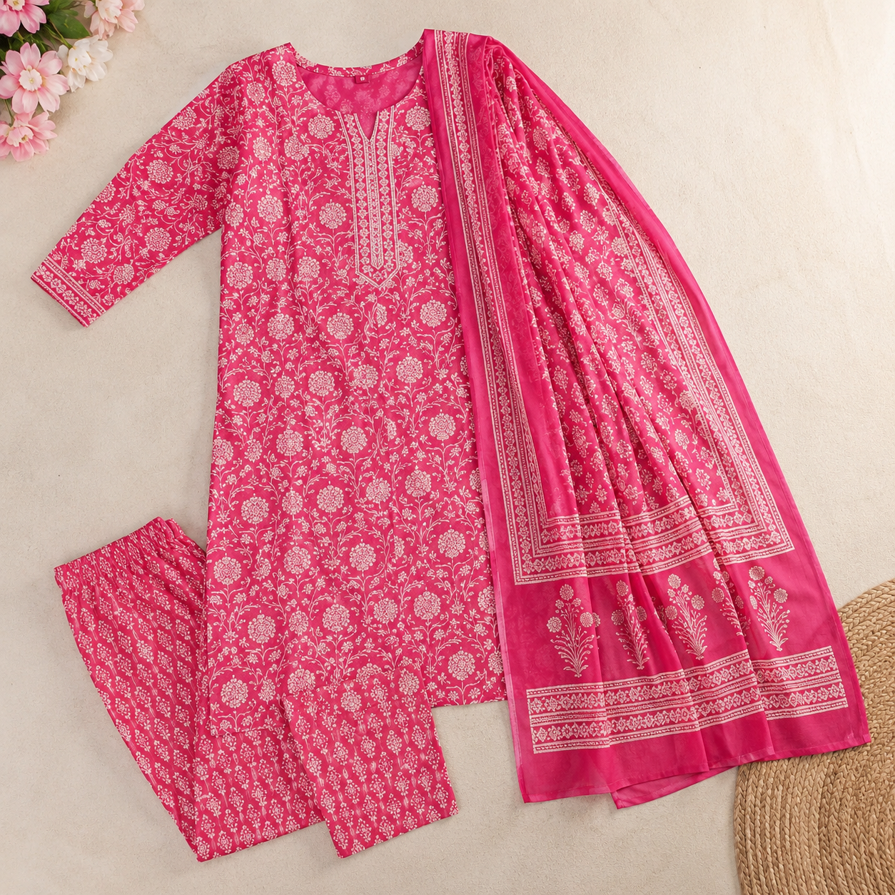 Jaipur Print Kurta Set - Image 2