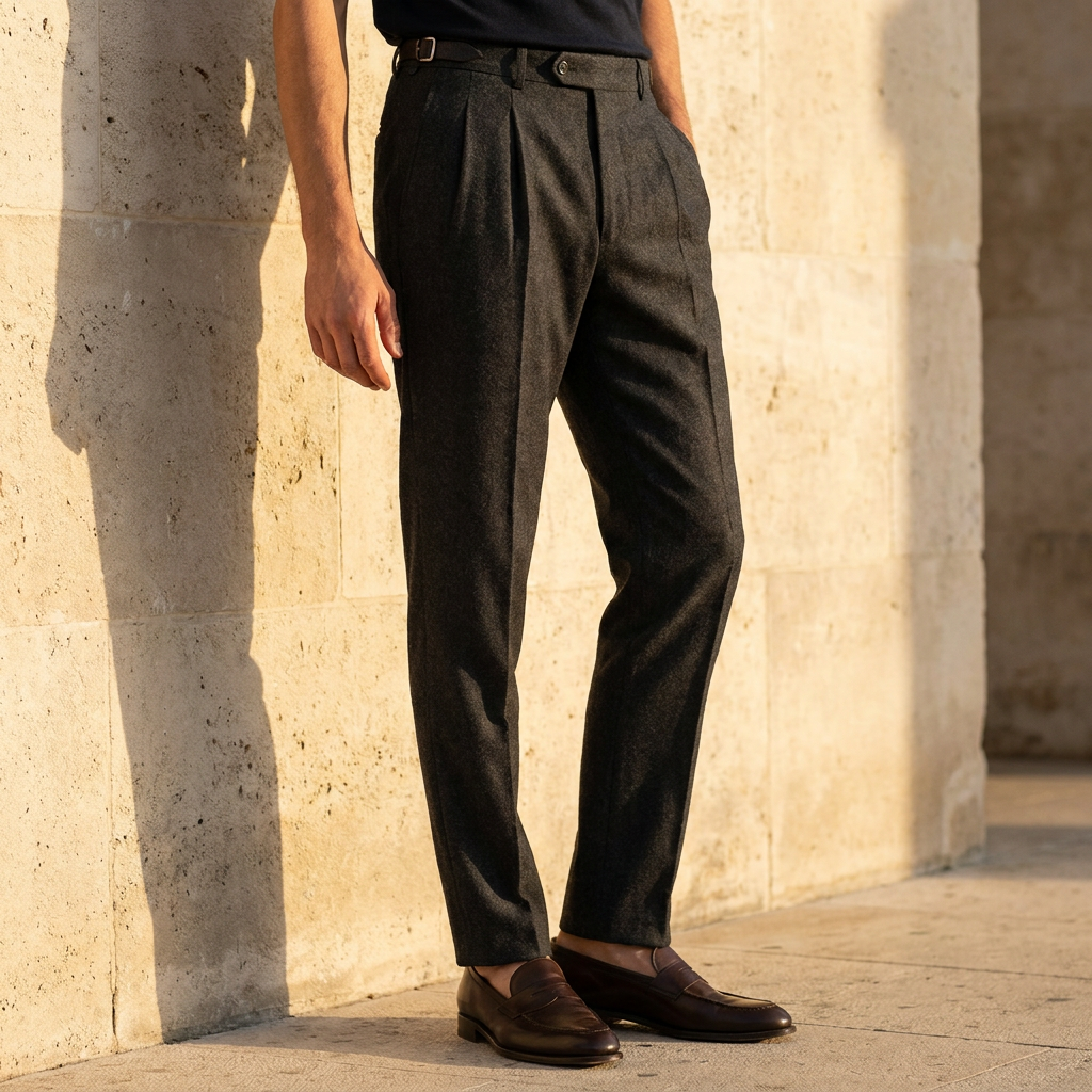 The Pleated Wool Trouser
