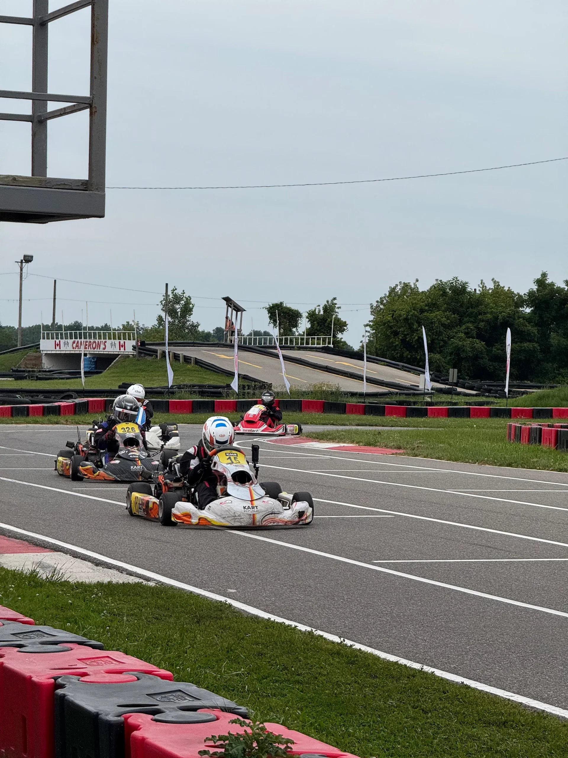 Karts on the HRKC track