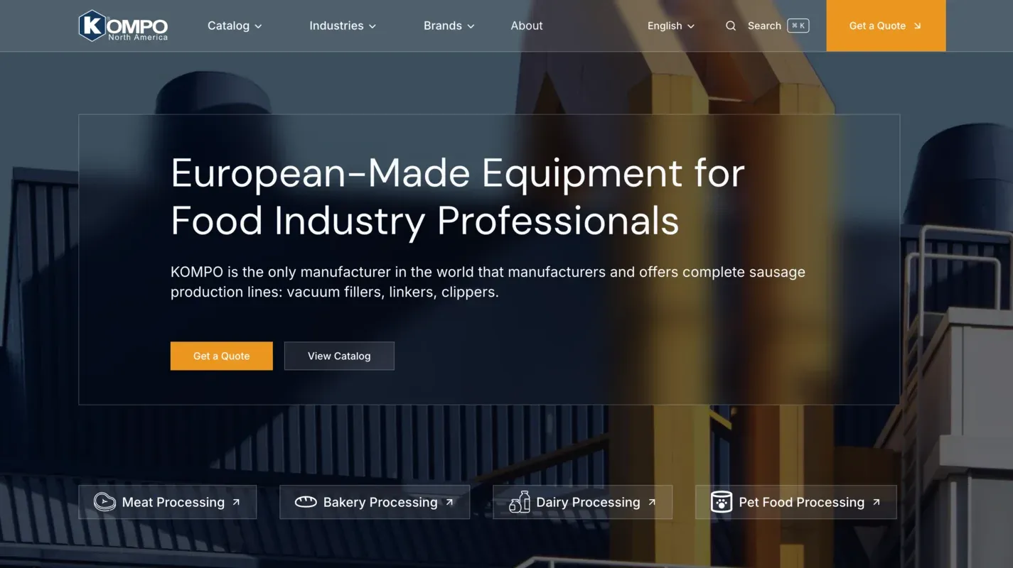 Kompo North America website