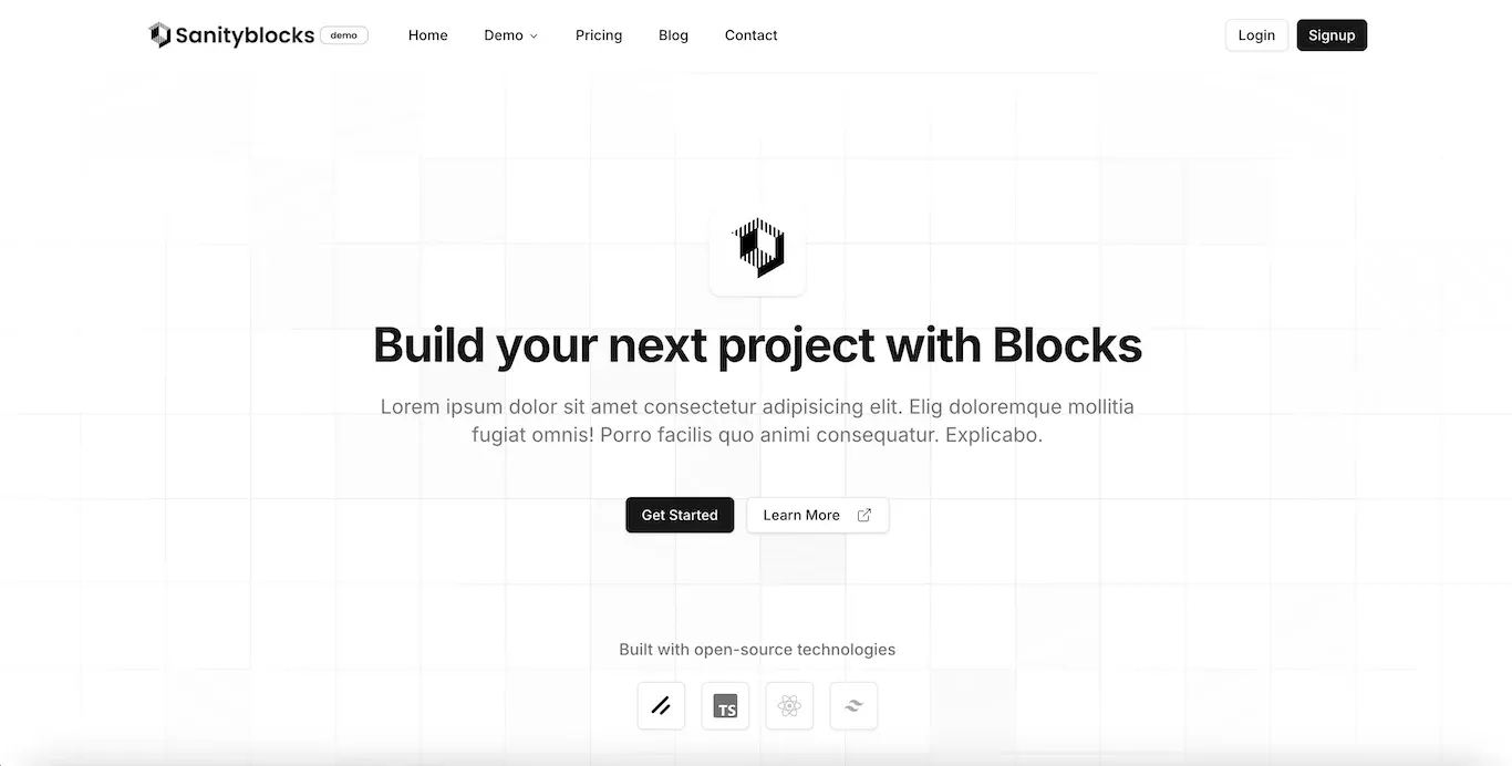 Sanityblock Template