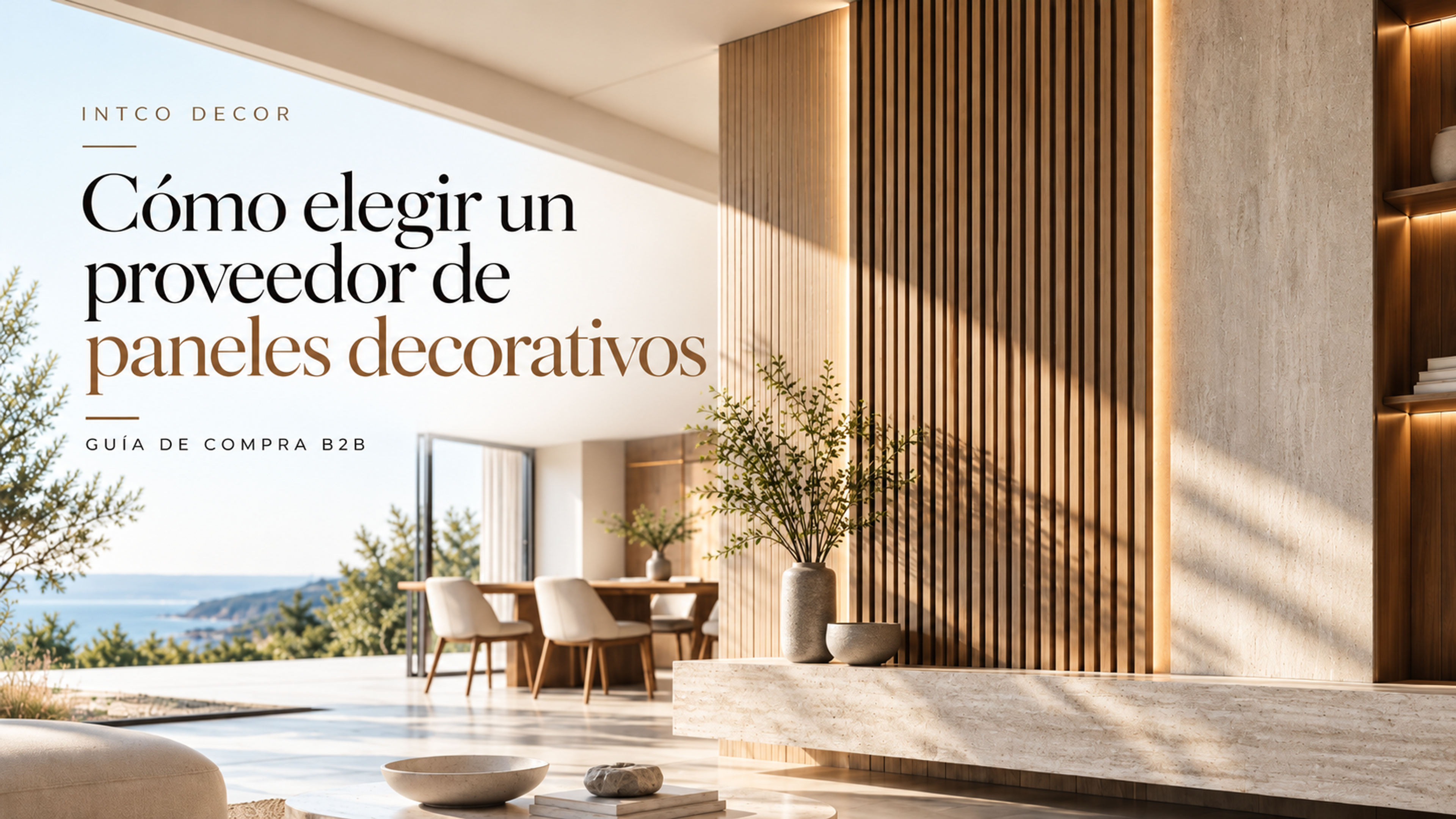 Cómo elegir un proveedor de paneles decorativos: 5 criterios para compradores B2B