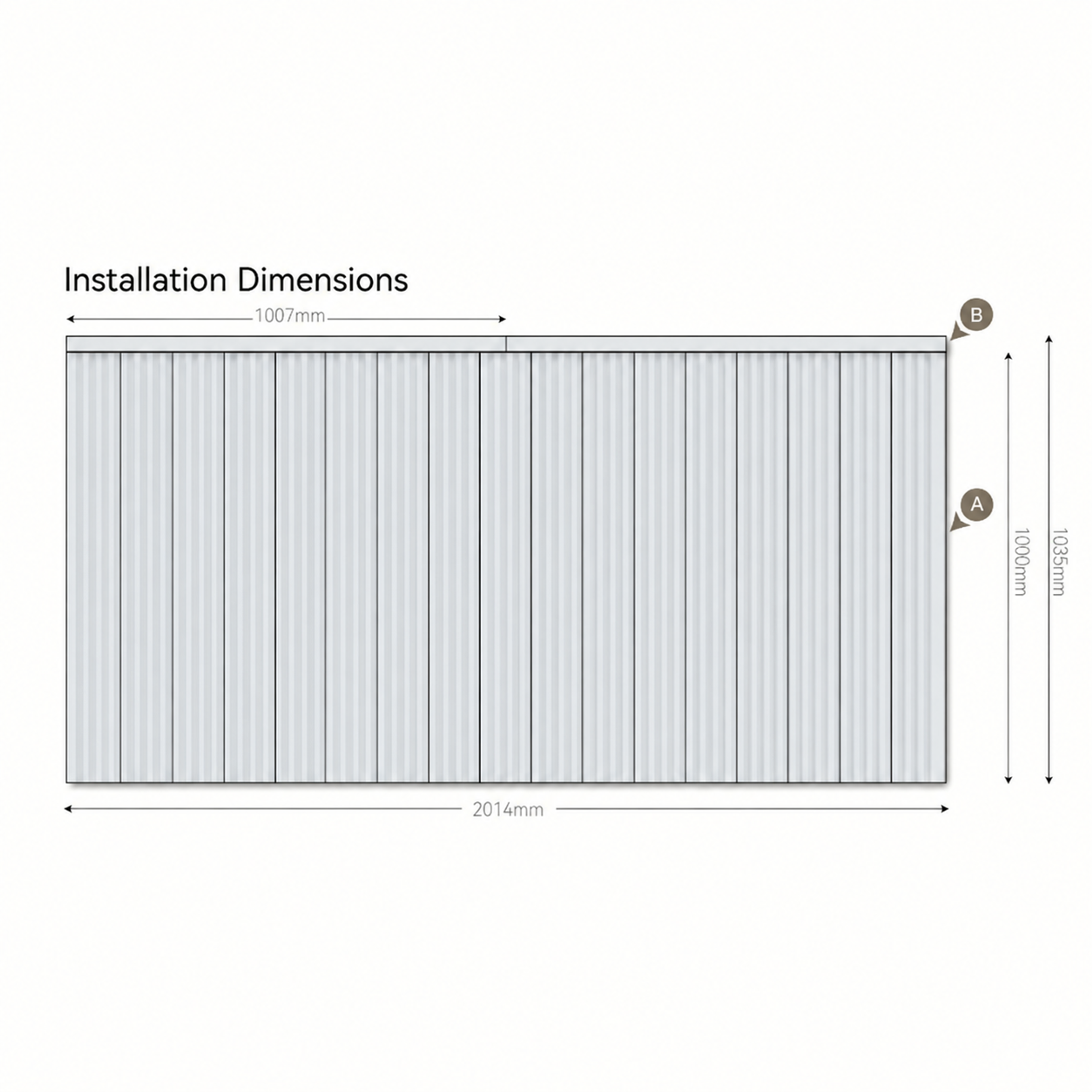 INTCO JC1823-1068 FRENCH WAVE PS Wall Panel Kit, PS (view 3)