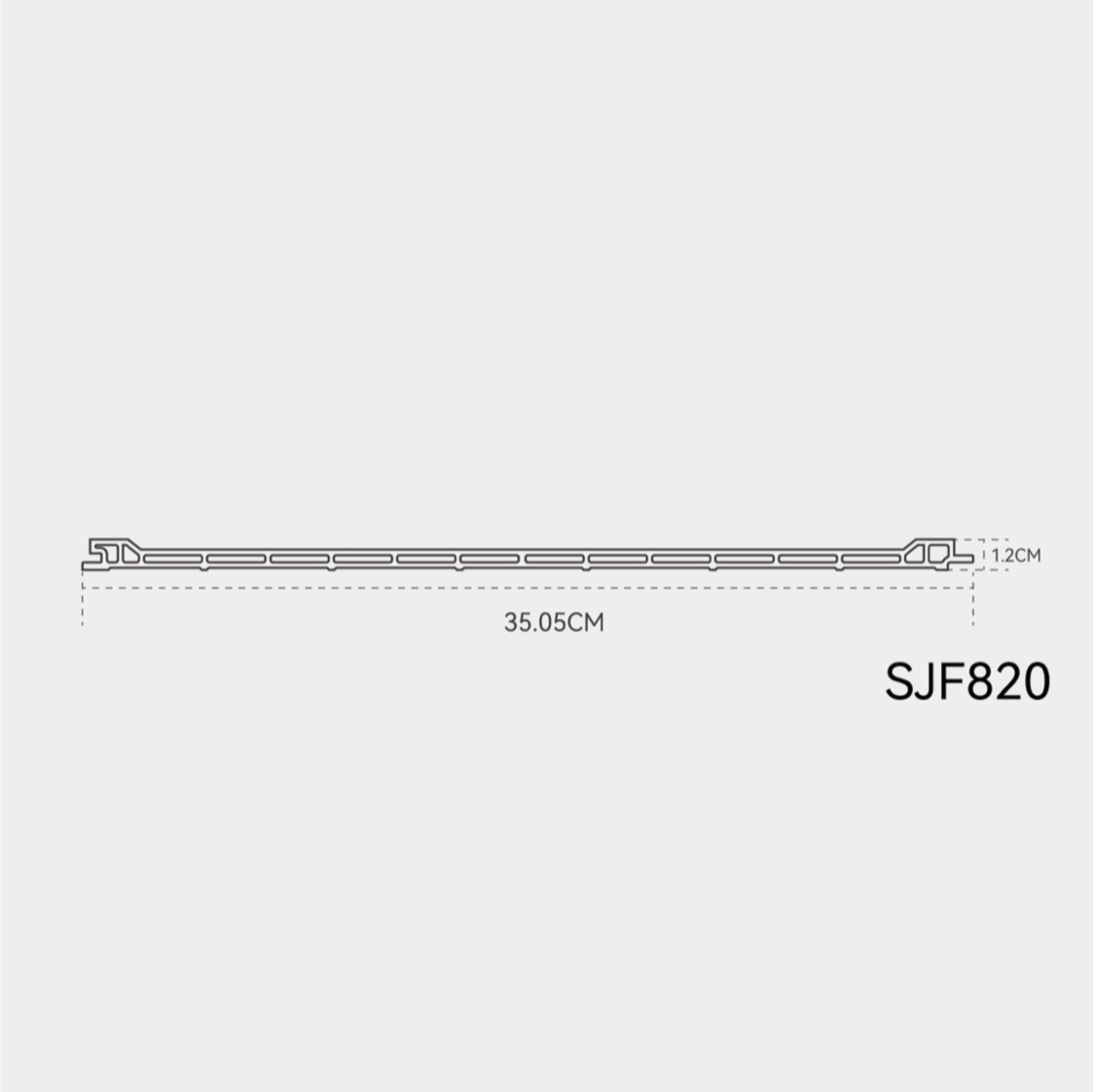 INTCO SJF820 WPC Wall Panel, WPC, 2900X350.5X12mm (view 4)