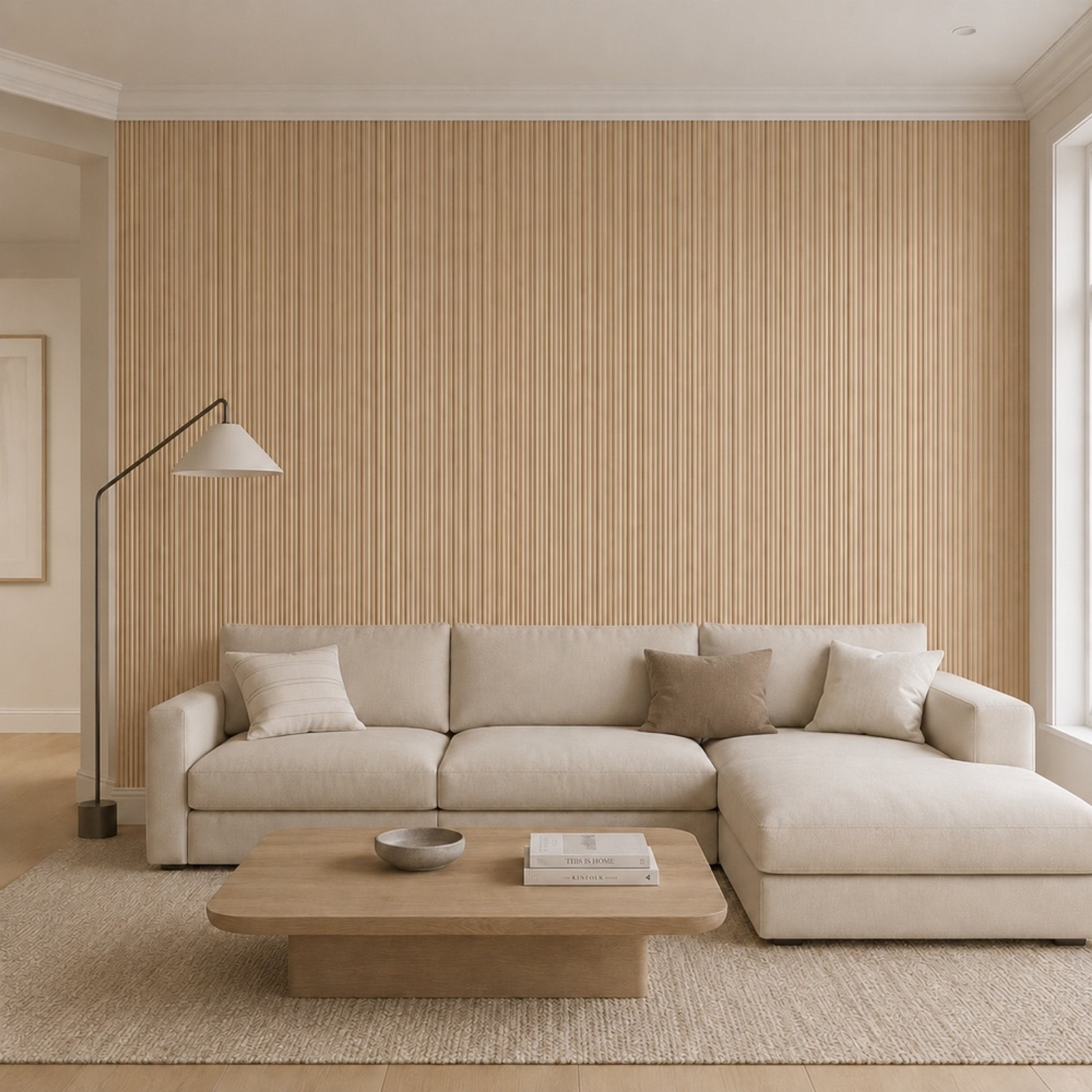 INTCO JM1665 MDF 3D Wall Panel, MDF&PET, 2400X189X12mm (view 3)