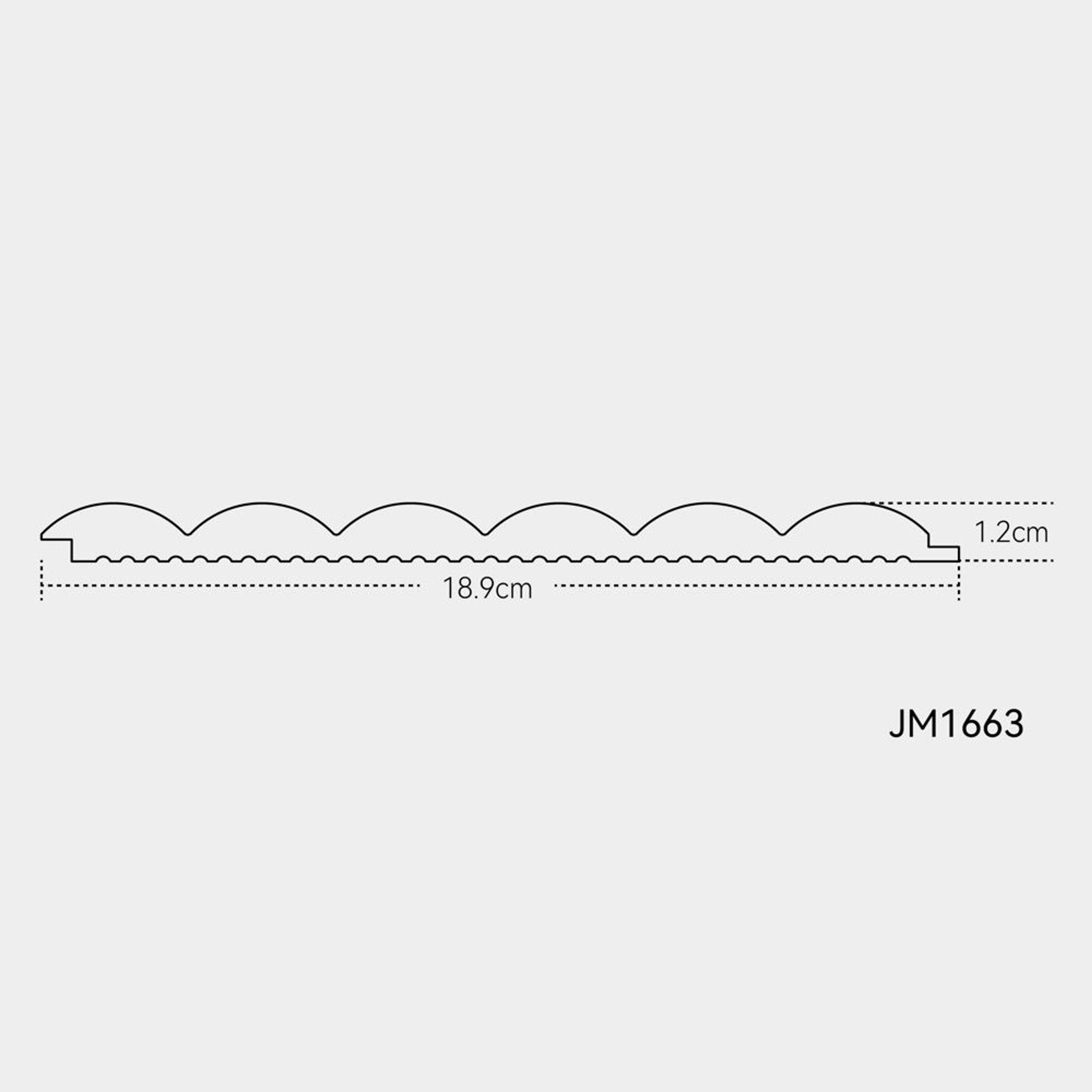 INTCO JM1663 MDF 3D Wall Panel, MDF&PET, 2400X189X12mm (view 4)