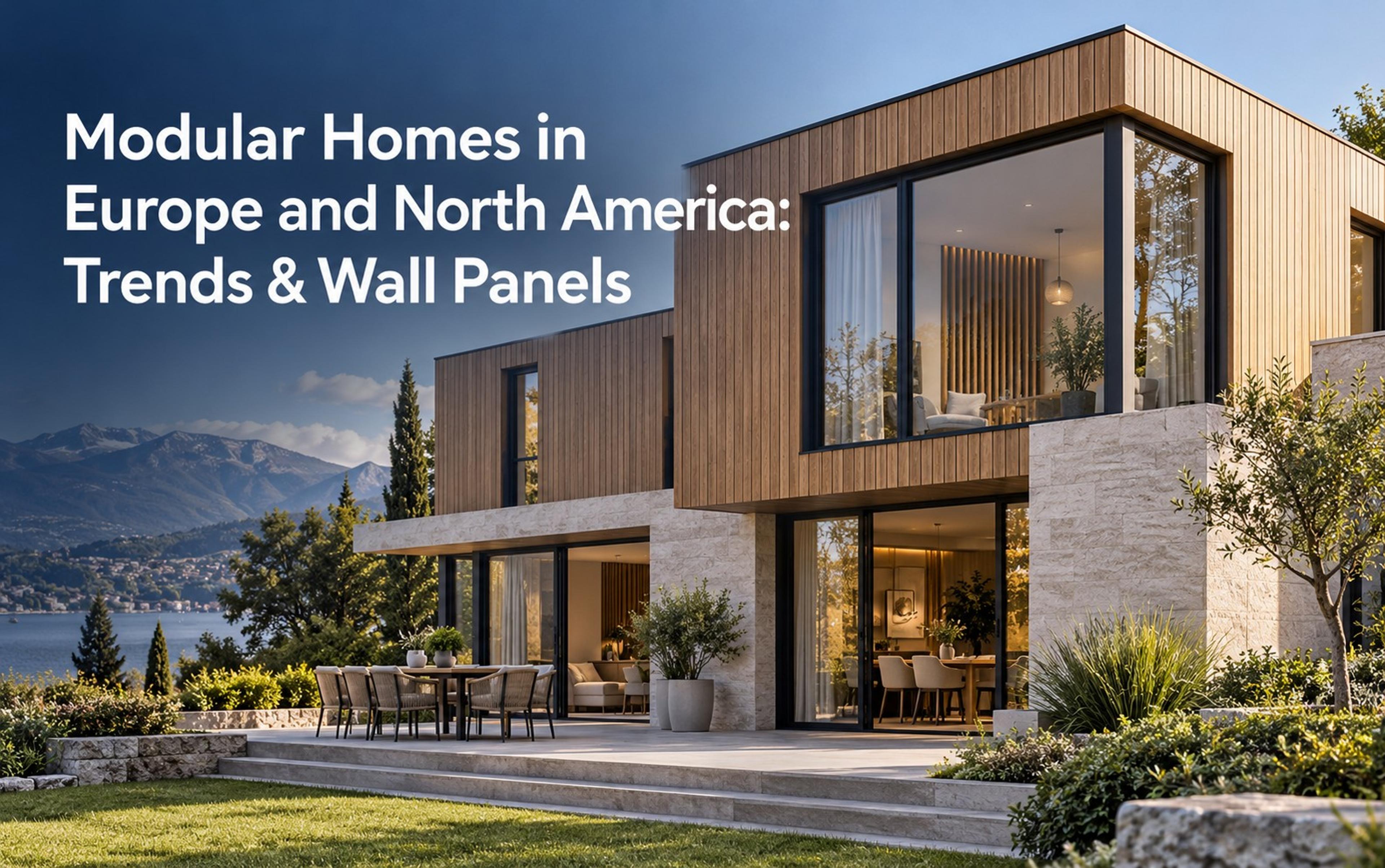 Modular Homes in Europe and North America: Market Trends and Decorative Material Solutions