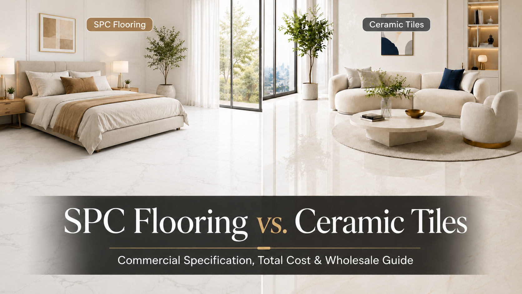 SPC Flooring vs. Ceramic Tiles: Commercial Specification, Total Cost & Wholesale Guide