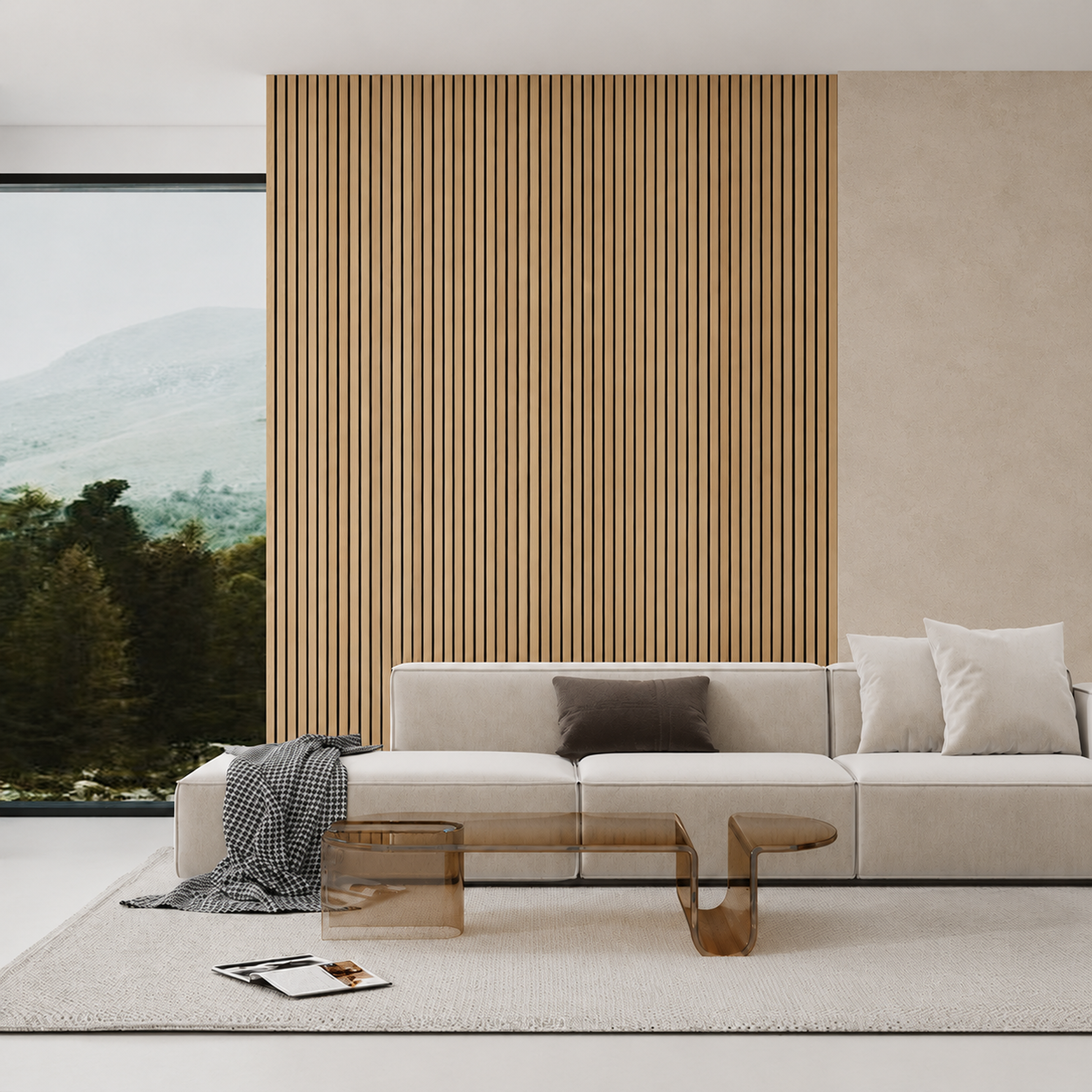 INTCO JM1202 MDF Acoustic Panel, MDF&PET, 2400X600X18mm (view 3)
