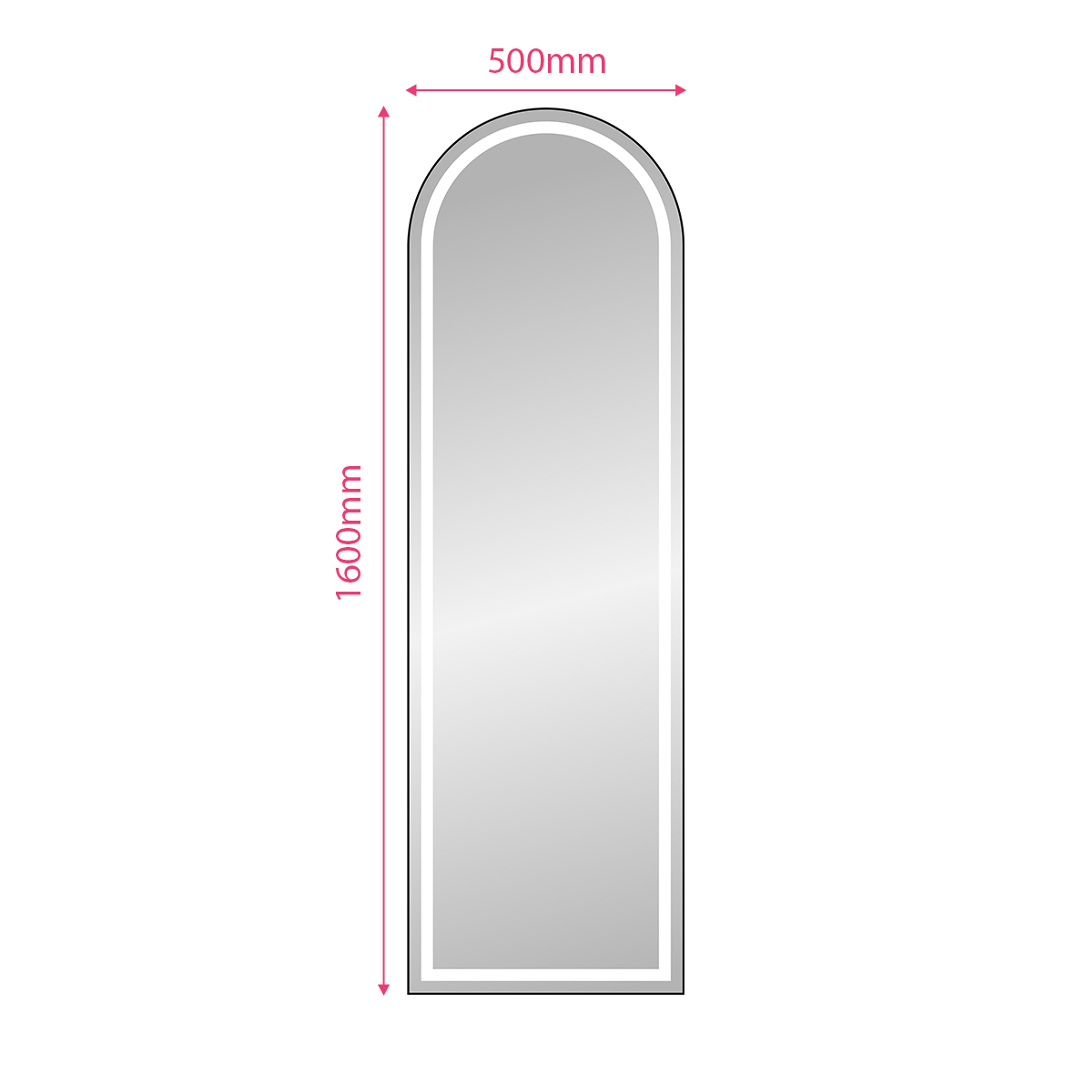 INTCO 470681 LED Mirror, Aluminium, 500*1600mm (view 3)