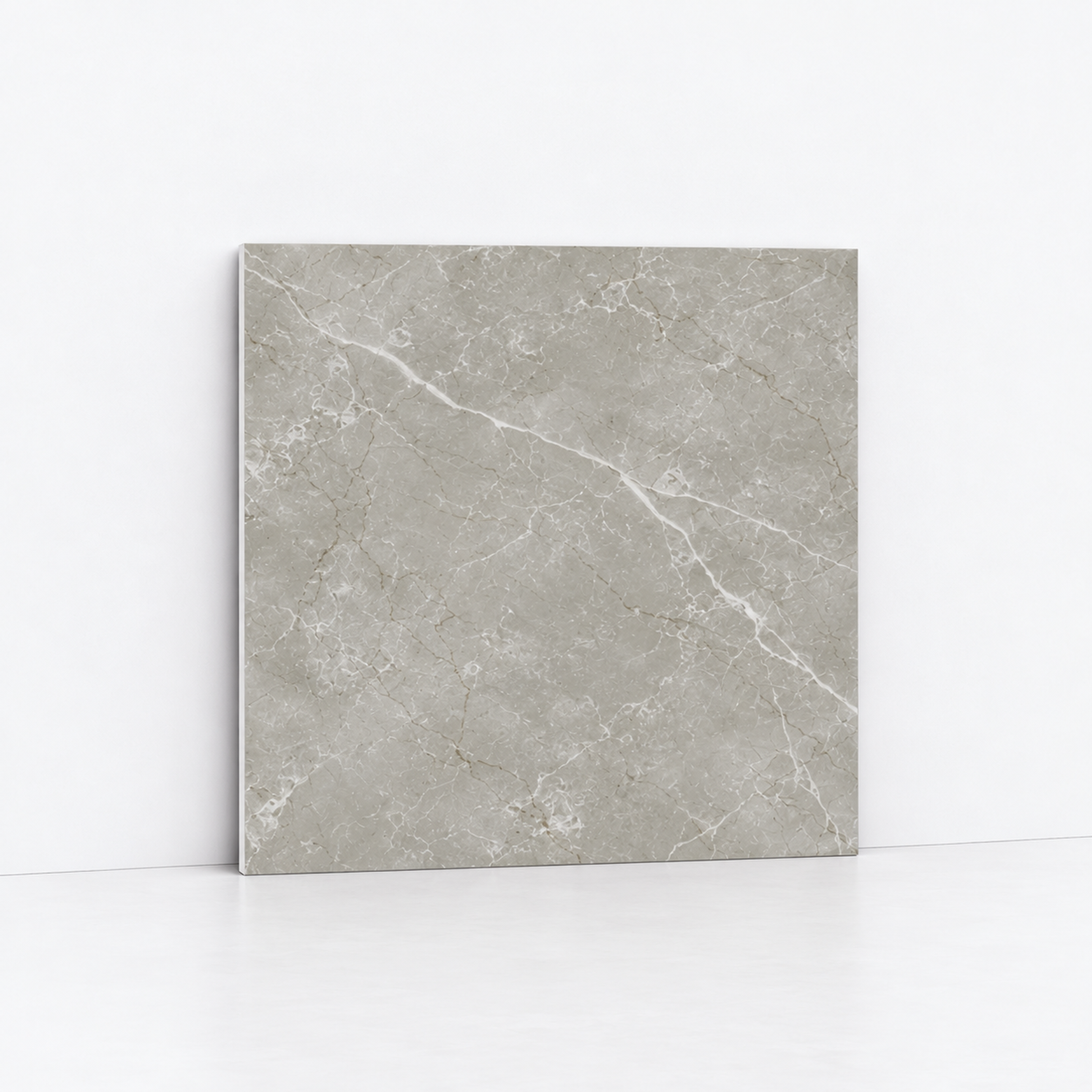 INTCO JSF50-YC004-SY02 Gray Marble-Look SPC Flooring, SPC, 305x610x5mm