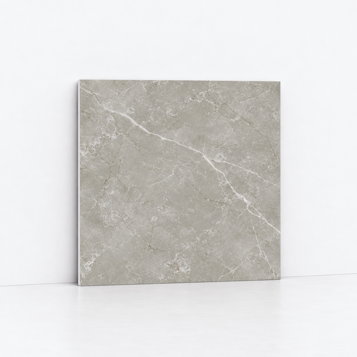 INTCO JSF50-YC004-SY02 Gray Marble-Look SPC Flooring, SPC, 305x610x5mm