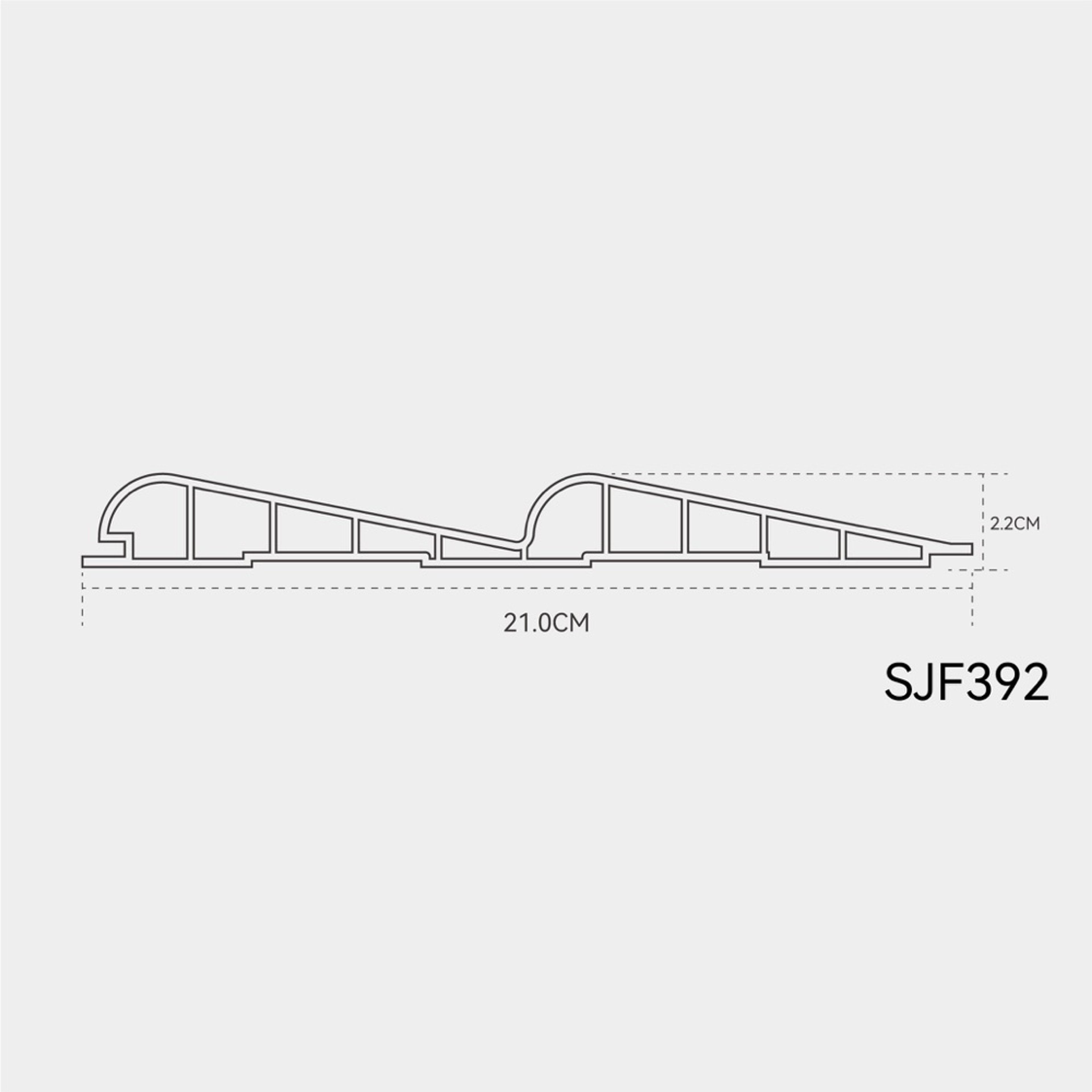 INTCO SJF392 WPC Wall Panel, WPC, 2900X210X22mm (view 4)