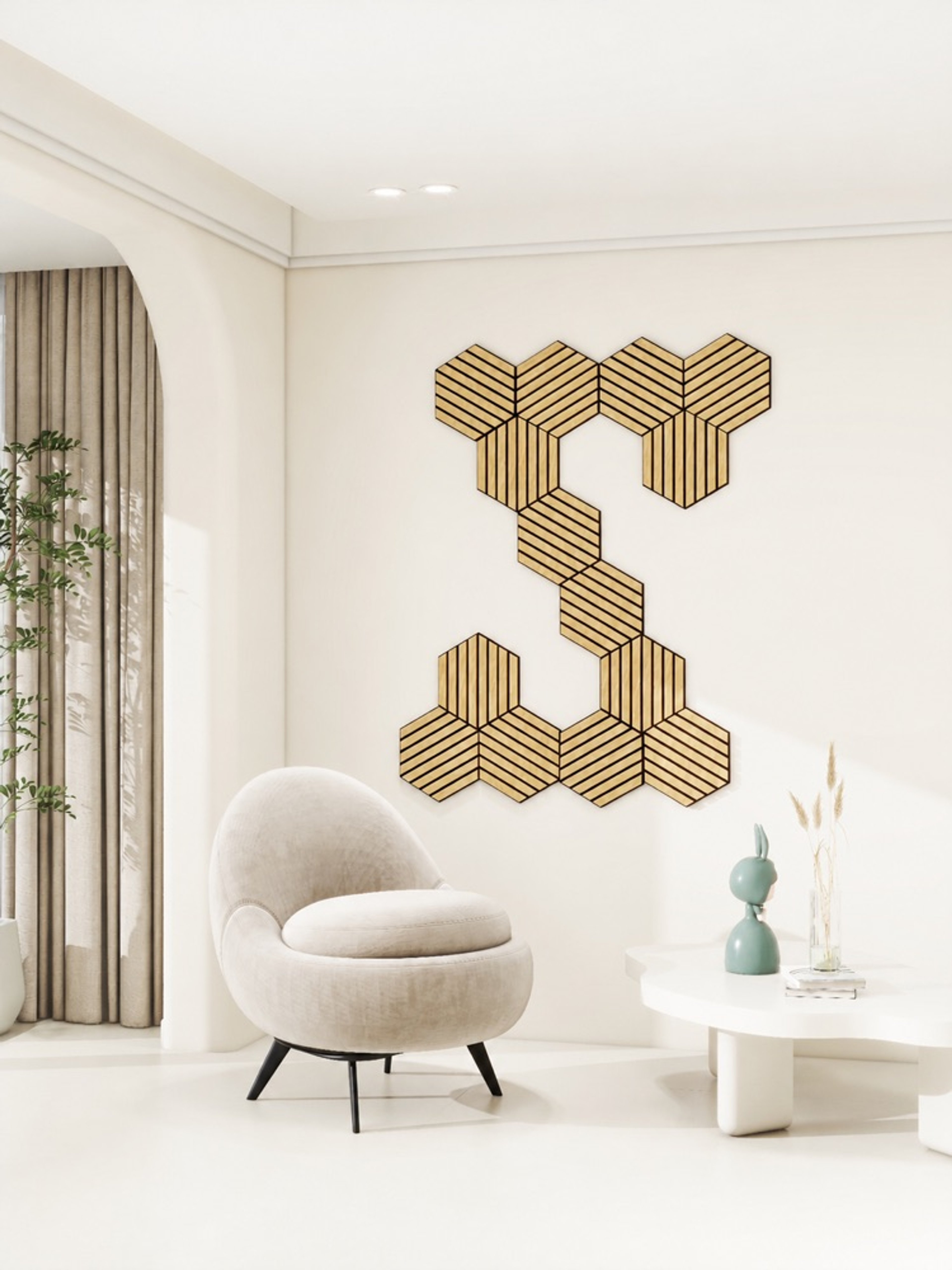 INTCO MA0011 MDF Acoustic Panel, MDF&PET, 300X260X18mm (view 3)