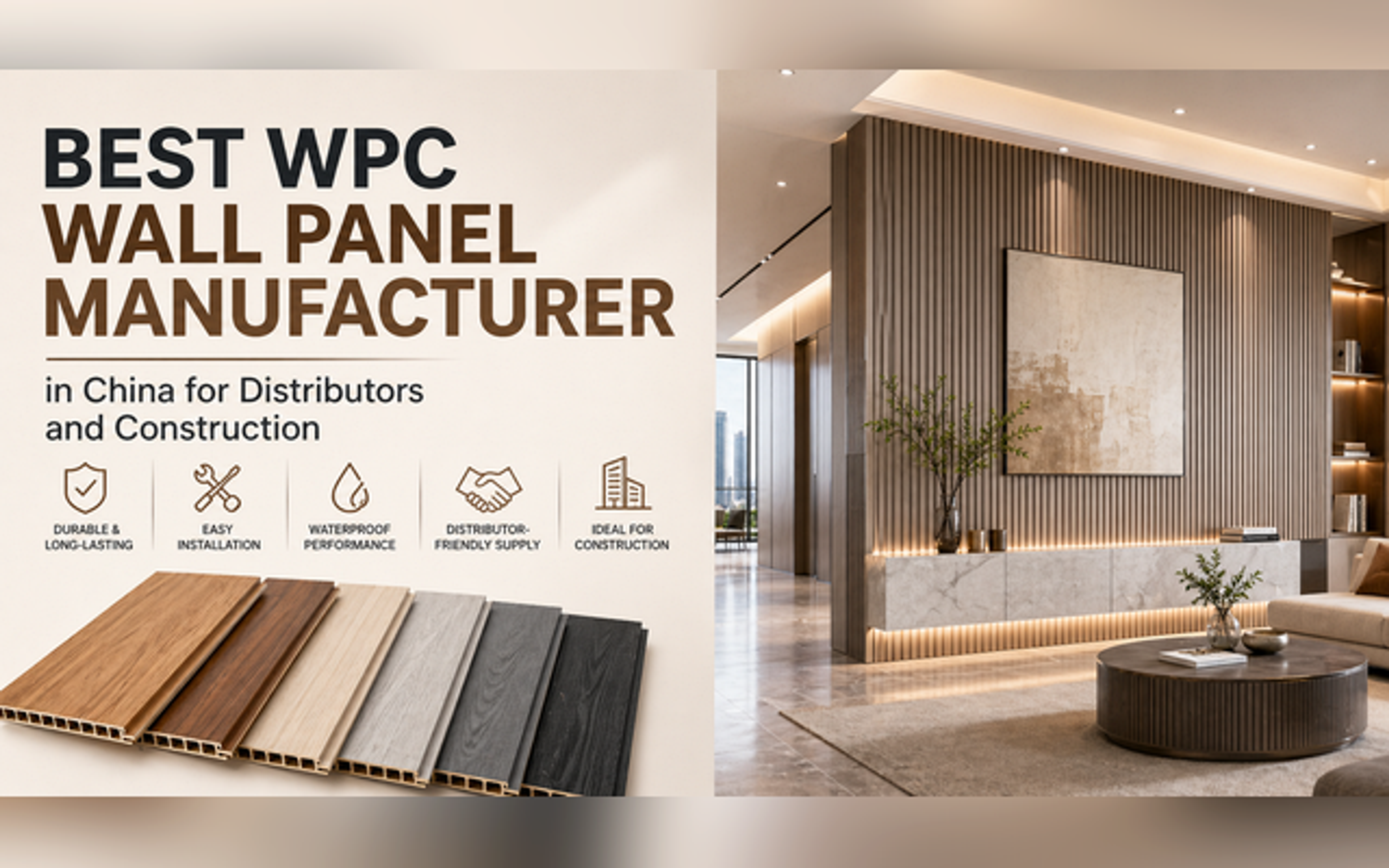 Best WPC Wall Panel Manufacturer in China for Distributors and Construction