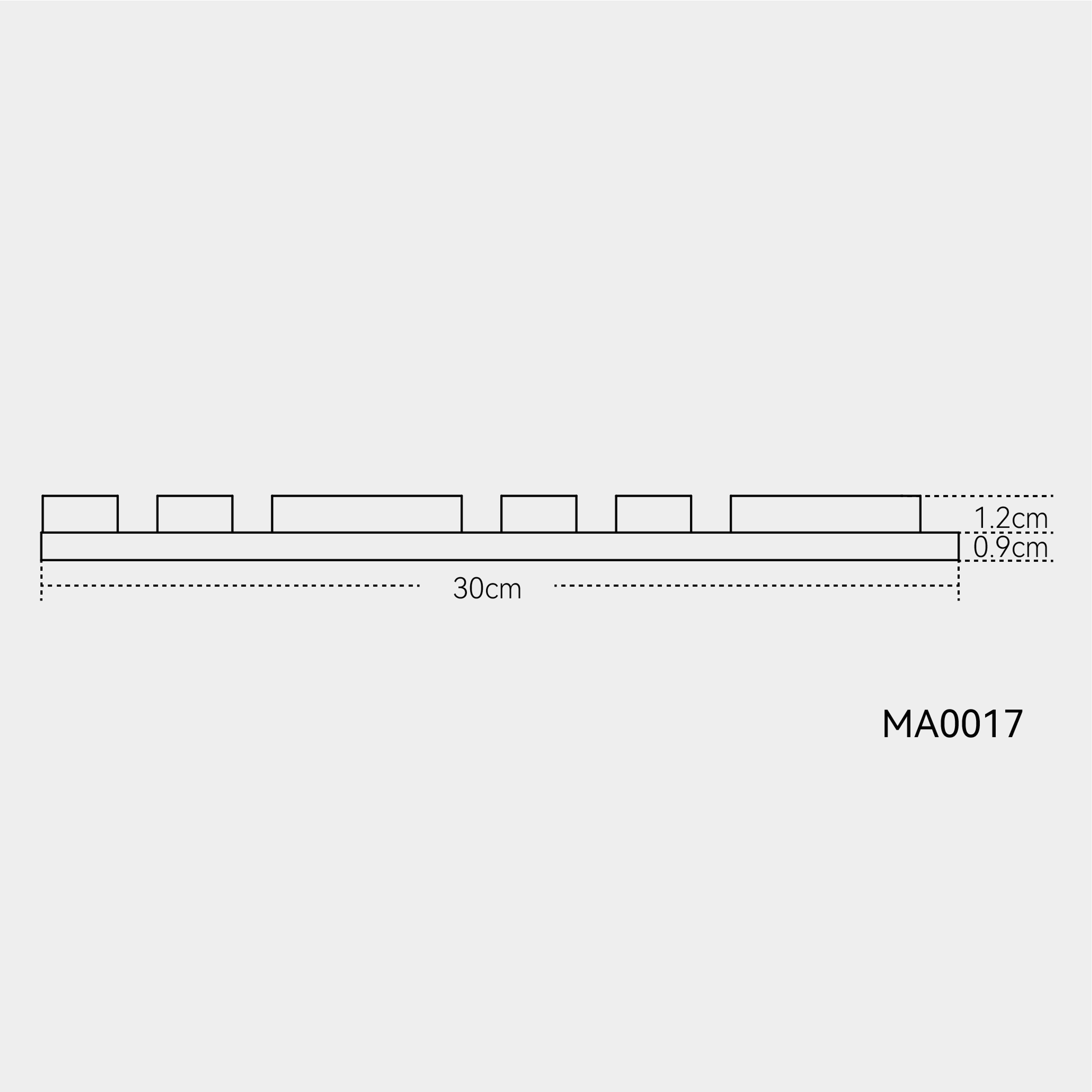 INTCO MA0017 MDF Acoustic Panel, MDF&PET, 2400X600X18mm (view 4)