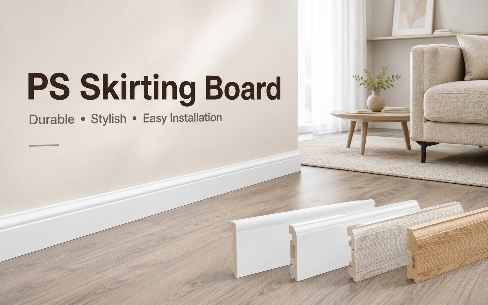 Factory Direct PS Skirting Board Manufacturer | OEM Solutions for Distributors & Contractors