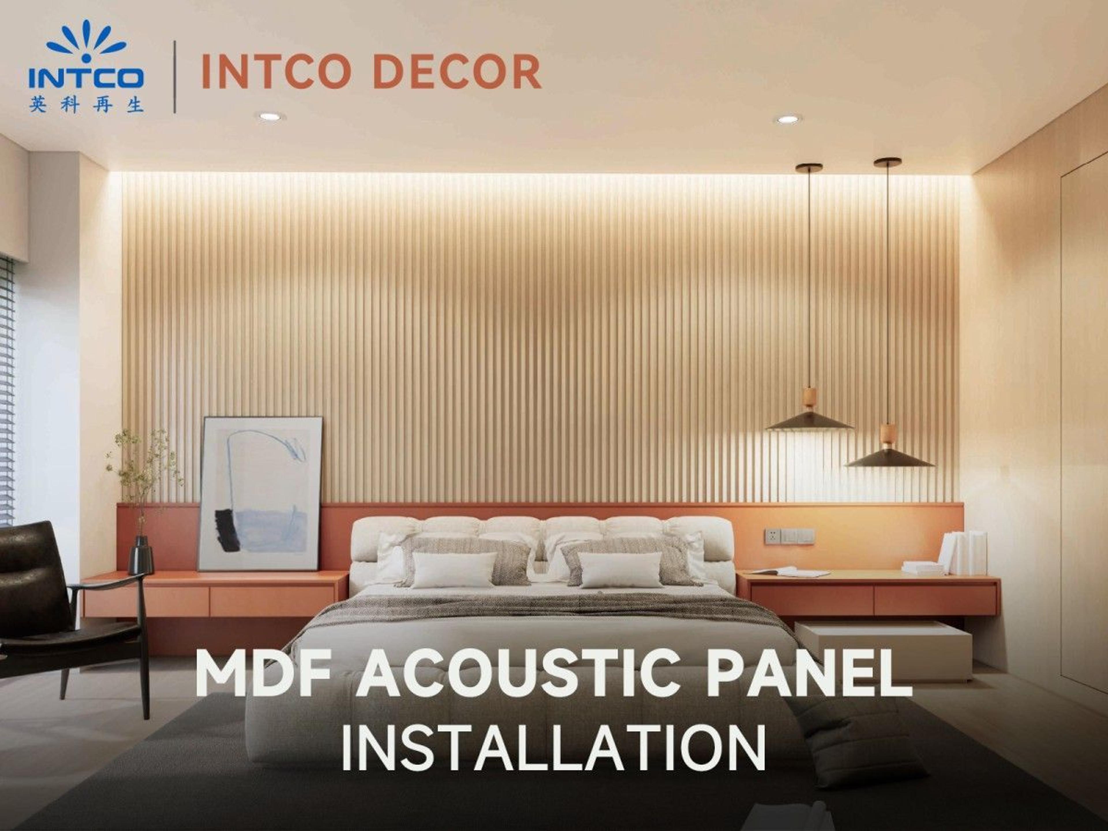 Panel flexible MDF installation